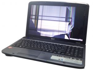 Разбитая матрица ноутбука Acer