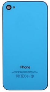 Голубая крышка iPhone 4, 4S